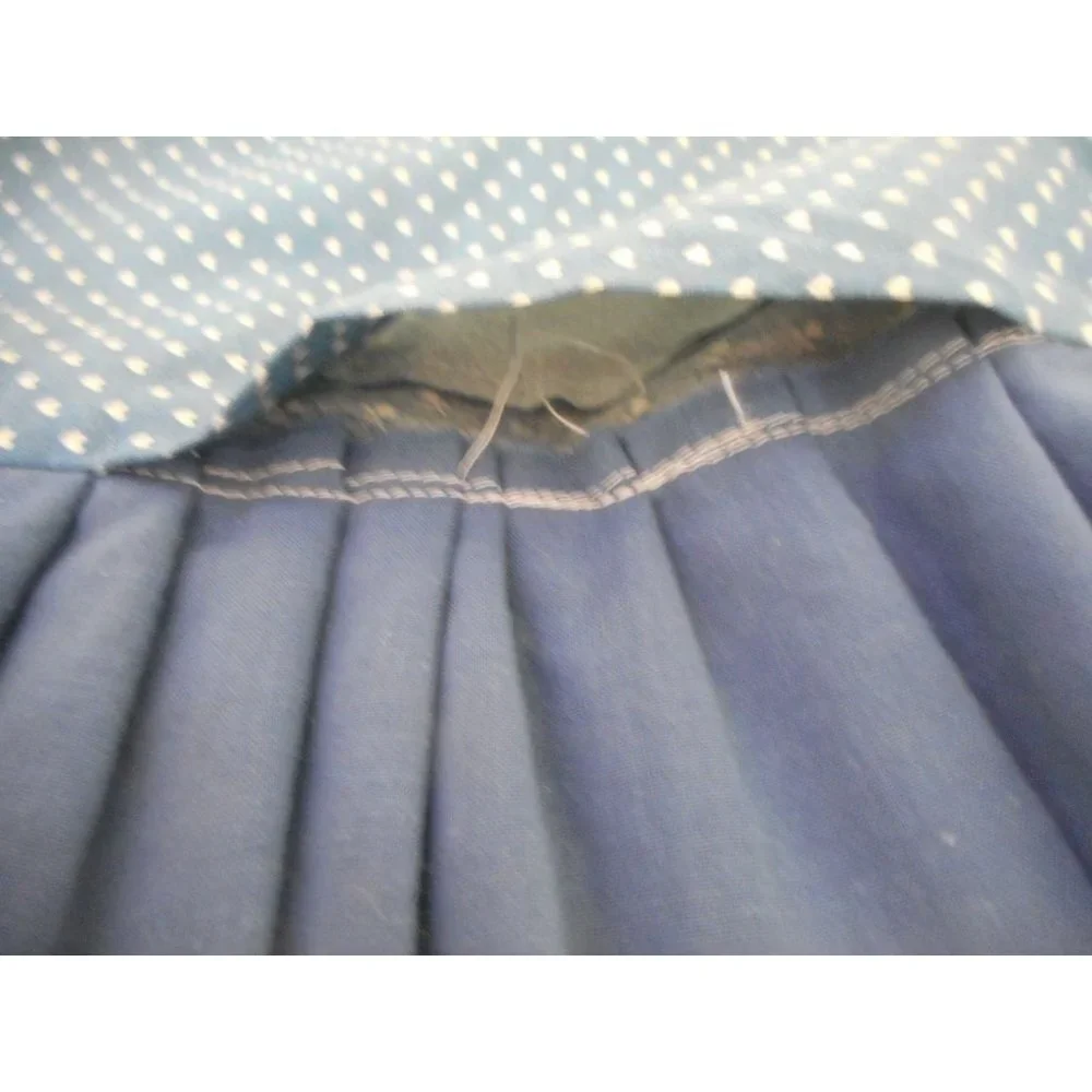 Vtg Handmade Quilted Amish Log Cabin Pattern Throw Pillow cover Blue 17 X 17